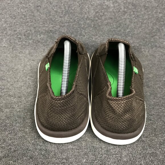 NWOT Sanuk Vagabond Tripper Sidewalk Surfer Mens 9 Brown Slip On Shoes Loafers - Picture 4 of 5